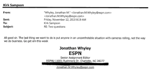 Illustration for article titled "Am I Sick? Are We All Sick?": Overwrought Things The Media Wrote To Auburn's PR Guy During Cam Newton's Wild 2010 Season